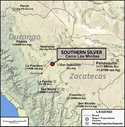 Southern Silver Corp. comenzó su programa de perforación en el proyecto Cerro Las Minitas