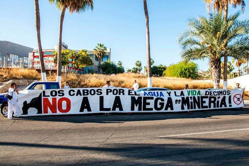 Se manifiestan contra minería tóxica en Baja California Sur