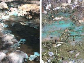 El arroyo de Milpillas, en Sonora, escurre ¡agua azul! Profepa investiga posible contaminación