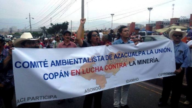Minera Canadiense nerviosa por acompañamiento nacional e internacional en Azacualpa lanza advertencia