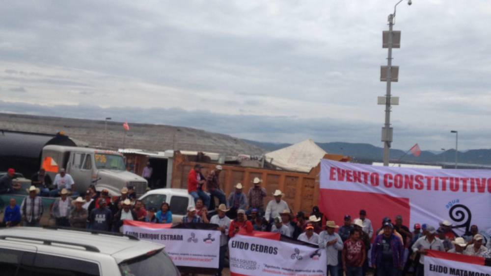 Conforman frente contra Peñasquito
