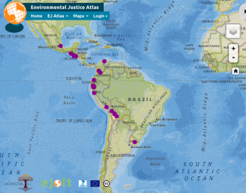 Mujeres Latinoamericanas Tejiendo Territorios, mapa de luchas de las mujeres