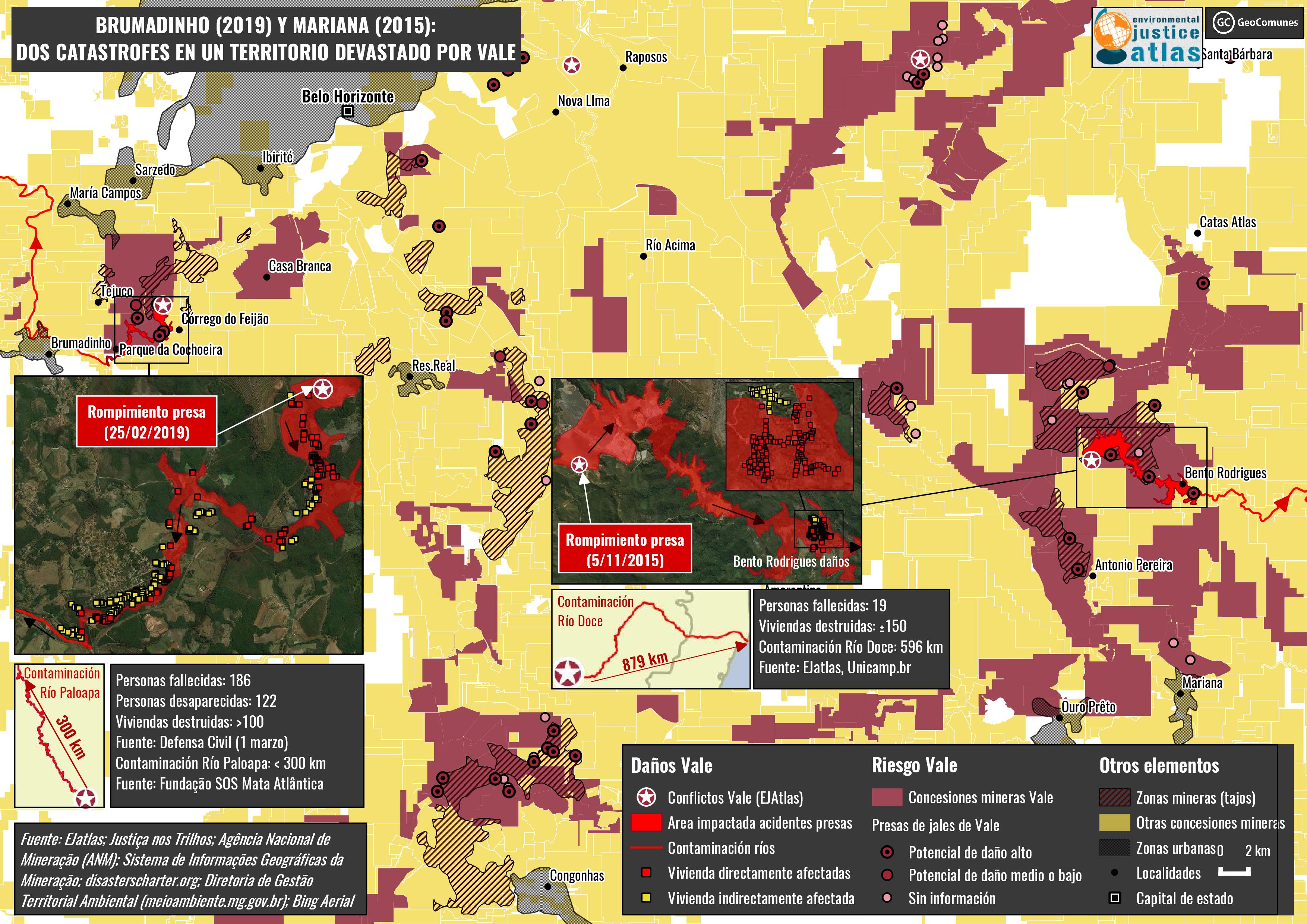 Brasil: MAPA TEMÁTICO: “¡Esto no Vale! Operaciones de Vale S.A. y conflictos socioambientales”
