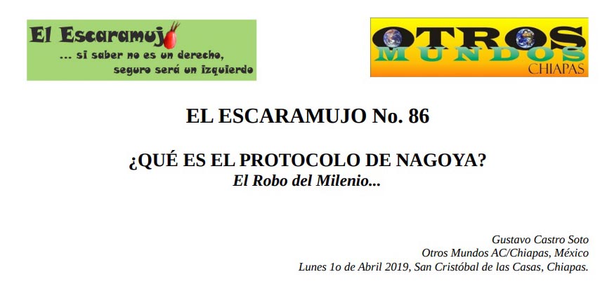EL ESCARAMUJO 86 ¿QUÉ ES EL PROTOCOLO DE NAGOYA?