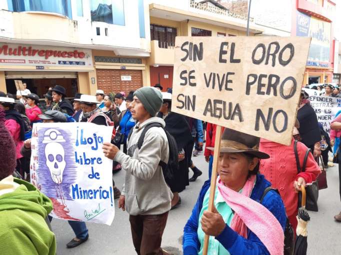Loja: Marcha le dice no a la minería metálica – La Hora