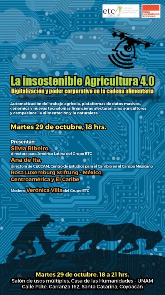 Conferencia «La insostenible Agricultura 4.0»