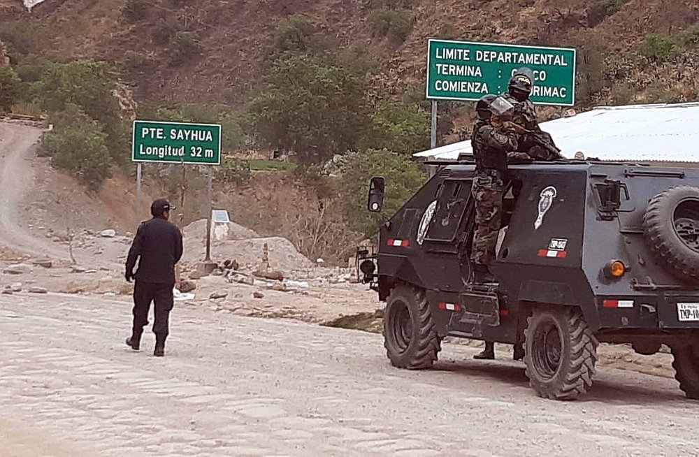 Cusco: bloquean en 8 puntos corredor minero sur