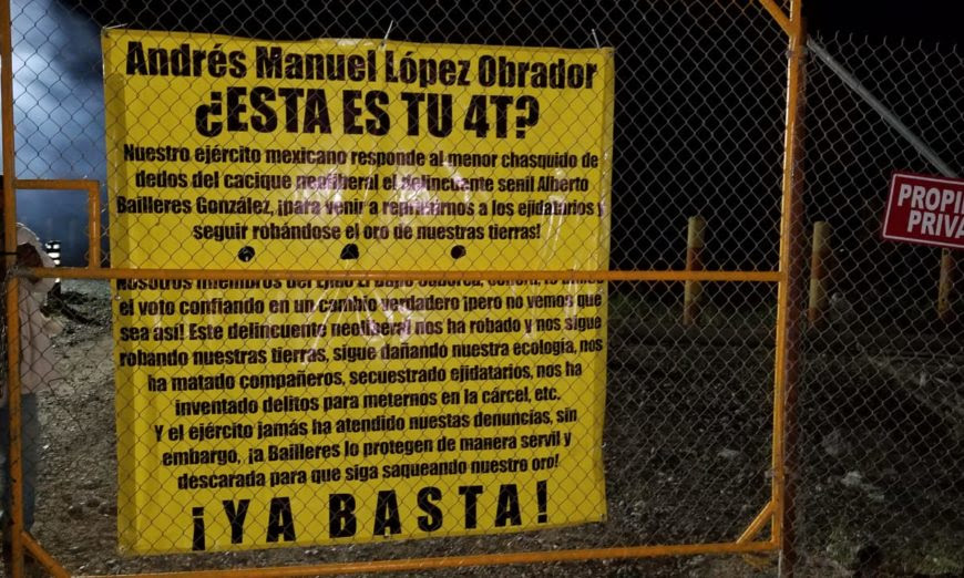 Ejidatarios denuncian protección de la GN a Baillères en Mina Dipolos (Video)