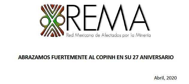 ABRAZAMOS FUERTEMENTE AL COPINH EN SU 27 ANIVERSARIO