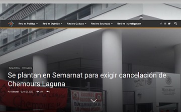 Se plantan en Semarnat para exigir cancelación de Chemours Laguna