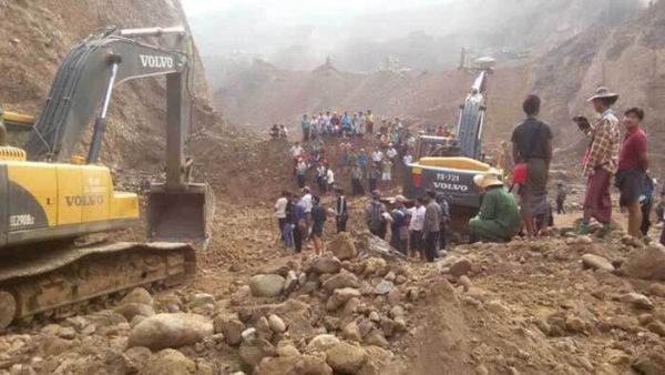 Deslizamiento de tierra en Myanmar deja más de 100 muertos