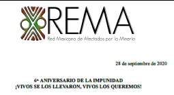 COMUNICADO REMA «6o. ANIVERSARIO DE LA IMPUNIDAD ¡VIVOS SE LOS LLEVARON, VIVOS LOS QUEREMOS!»