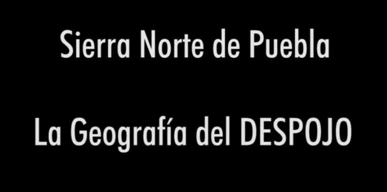 Sierra Norte de Puebla: la geografía del despojo