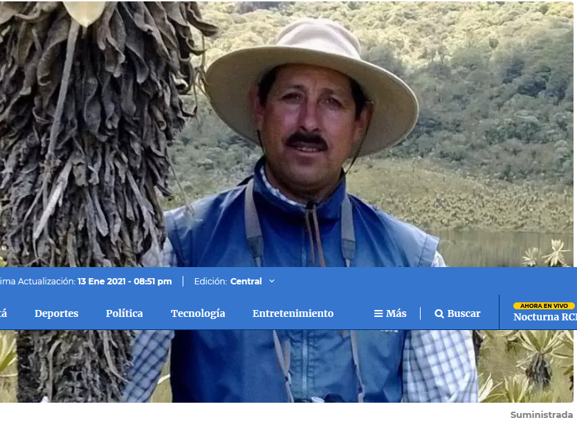 Asesinan a reconocido defensor ambiental en el Valle del Cauca