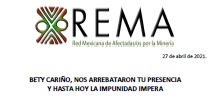 COMUNICADO «BETY CARIÑO, NOS ARREBATARON TU PRESENCIA Y HASTA HOY LA IMPUNIDAD IMPERA «