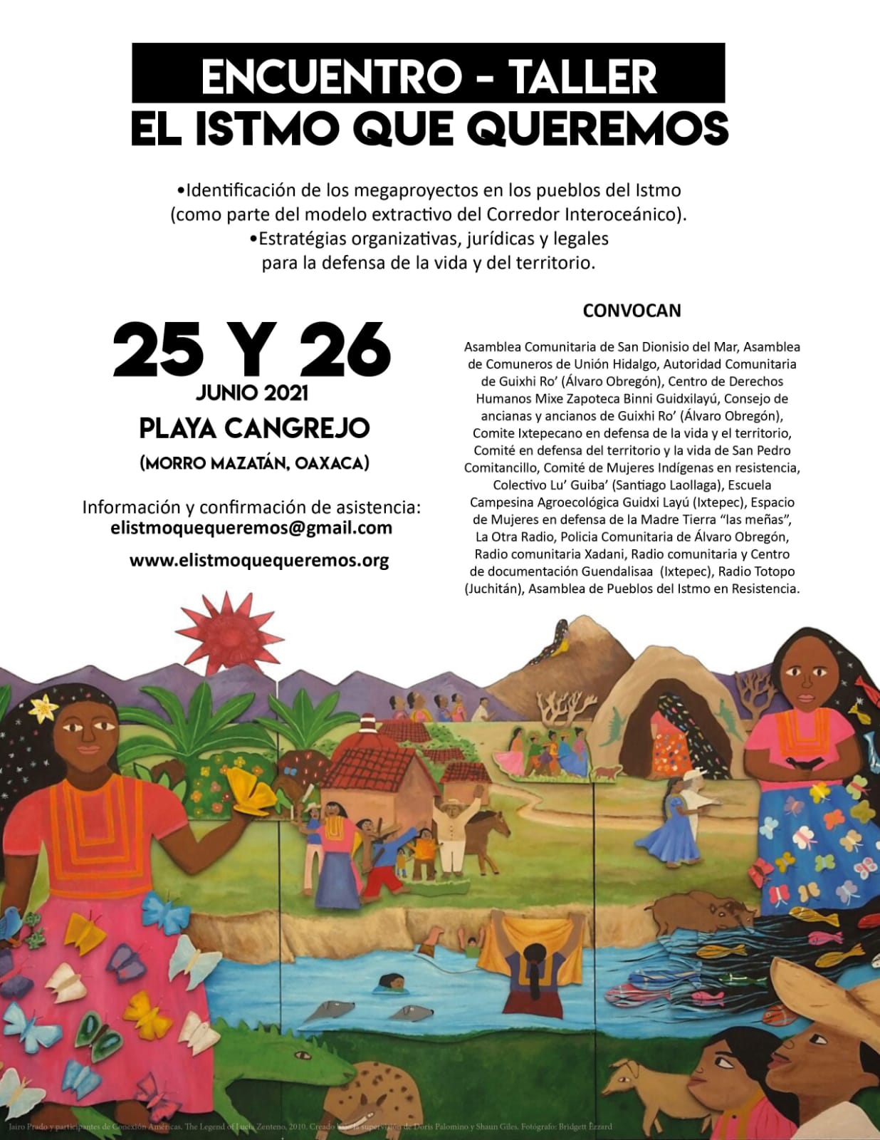 Convocatoria al Encuentro-Taller «El istmo que Queremos»