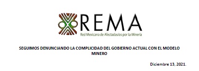 SEGUIMOS DENUNCIANDO LA COMPLICIDAD DEL GOBIERNO ACTUAL CON EL MODELO MINERO