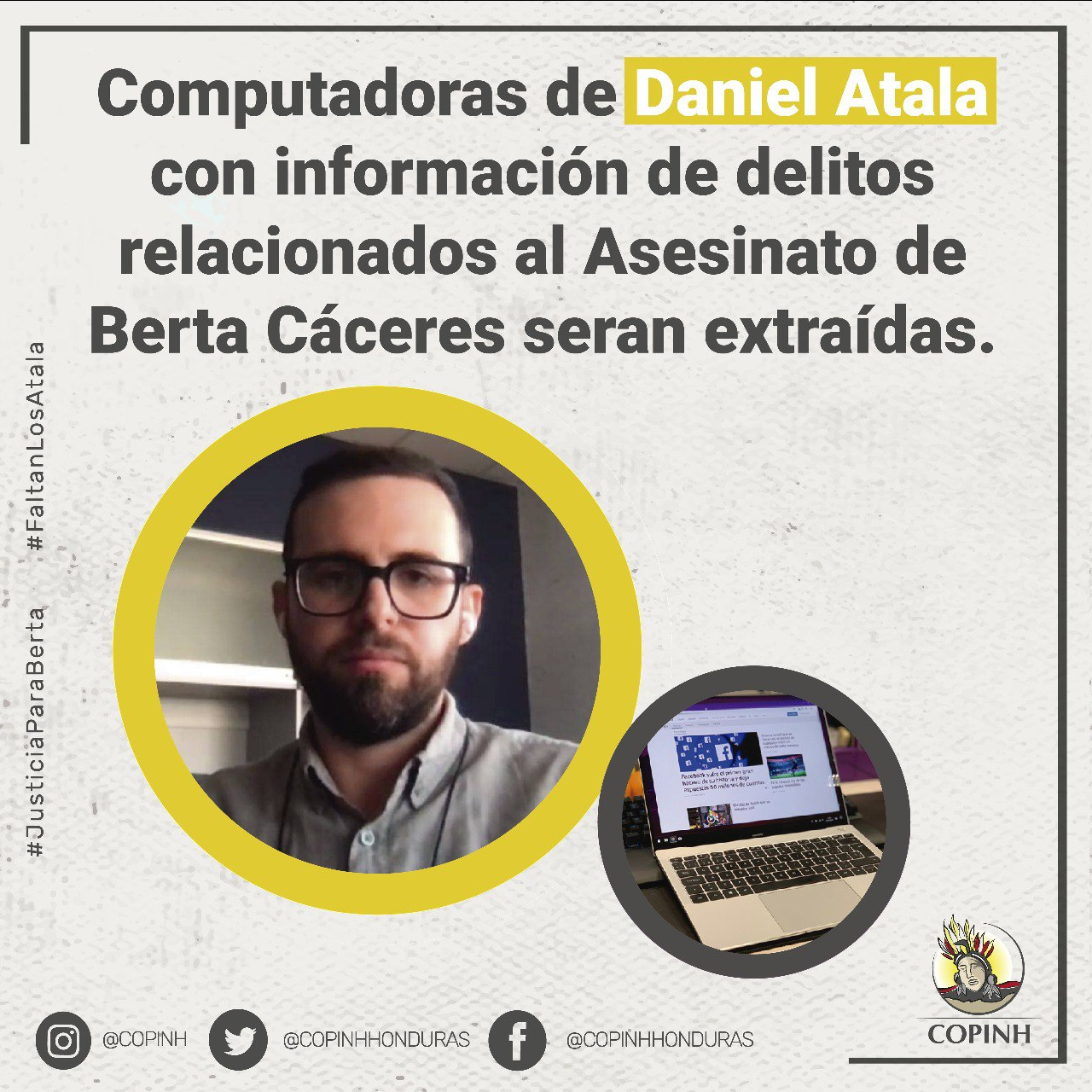 #Atención | Extracción de información que vincula a Daniel Atala con delitos relacionados al Asesinato de Berta Cáceres.