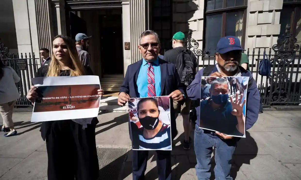 Campesinos mexicanos viajan a Londres y exigen compensaciones por la minería ilegal y la violencia en sus tierras