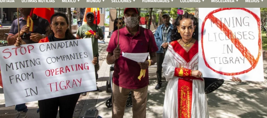 Indígenas protestan en Toronto la apertura de la mayor feria minera del mundo