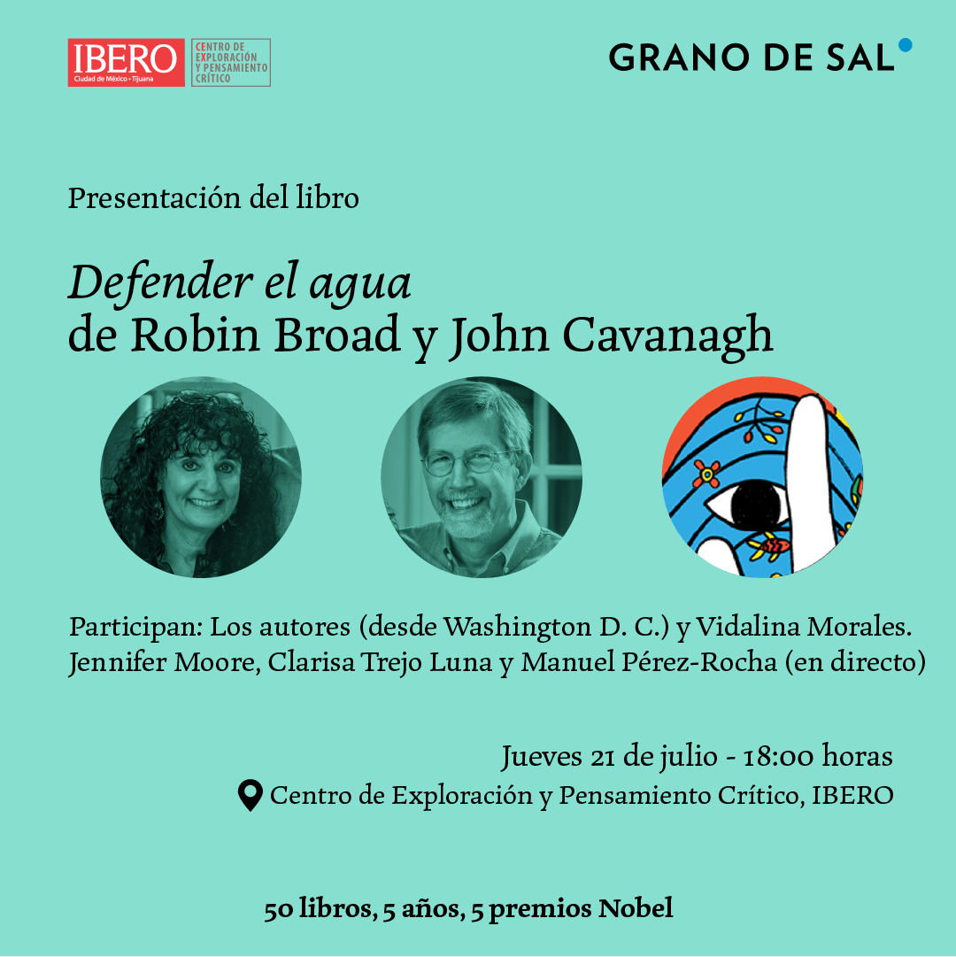 INVITACIÓN. Presentación del libro: Defender el agua Cómo la gente de El Salvador enfrentó la codicia empresarial