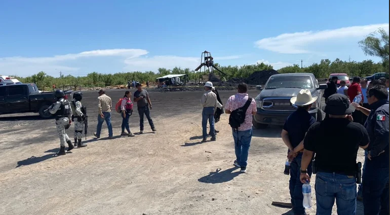 Nueve mineros quedaron atrapados en un pozo de carbón en Sabinas, Coahuila