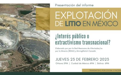 REMA. Presentación del informe «Explotación de litio en México: ¿Interés público o extractivismo transnacional?