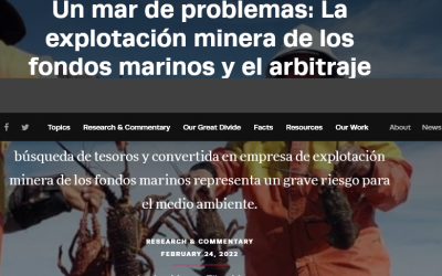 Reportaje- Un mar de problemas: La explotación minera de los fondos marinos y el arbitraje internacional en México