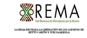 Comunicado REMA «La REMA rechaza la liberación de los Asesinos de Betty Cariño y Jyri Jaakkola»