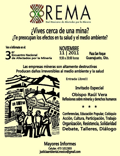 3er Encuentro de Afectados por la Minería en Guanajuato -REMA-